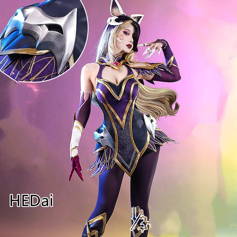 

Женский костюм для косплея HEDai Gane LOL Ари из аниме «Девять хвостов»