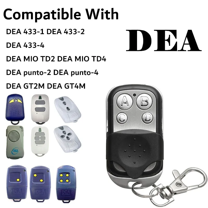 

DEA GT2M GT4M 433,93mhz garage remote control DEA fixed code garage command DEA gate remote transmitter