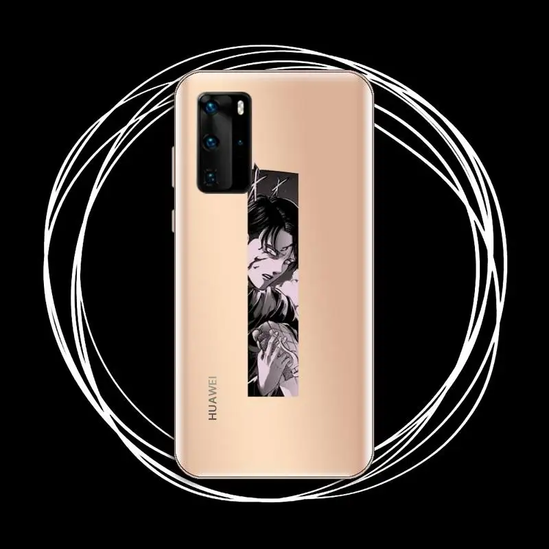 

Attack On Titan Phone Case Transparent for Huawei P20 P30 P40 honor 8 10i P smart 2019 Samsung A71 A21S S10 20 plus