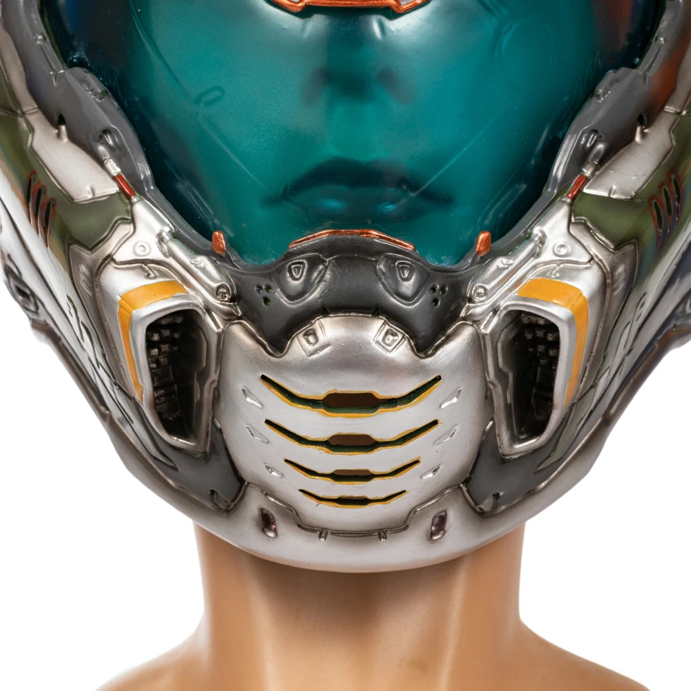 Xcoser Doom вечная Масштаб 1:1 косплей со шлемом игровая маска на всю голову съемный