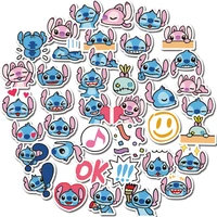 40pcsbag lilo stitch stickers self made hand account stickers mobile phone suitcase waterproof stickers childrens toys