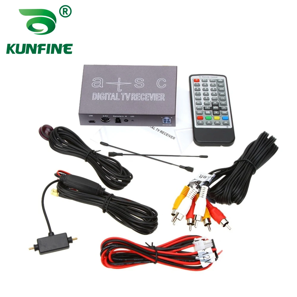 12V-24V Car ATSC Северная Америка цифровой ТВ приемник Box Full One Seg с Антенна тюнера |
