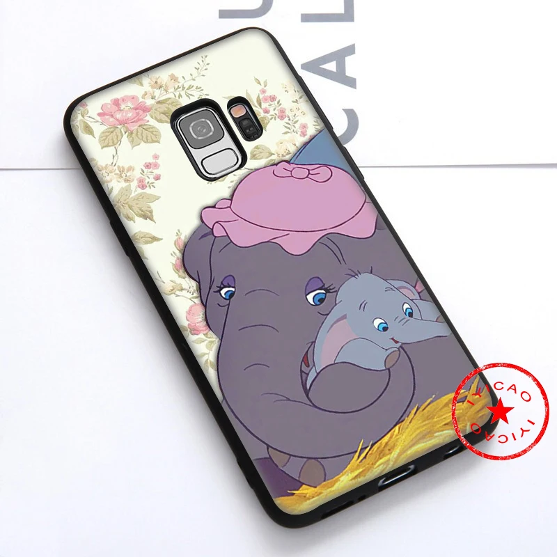 Мягкий чехол IYICAO Dumbo для samsung Galaxy S10e S10 S9 S8 Note 8 9 10 Plus S6 S7 Edge TPU |