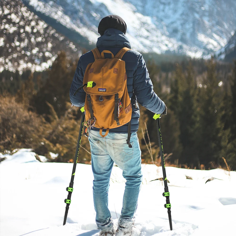 

Nordic Walking Poles Trek Pole 280g/pc 7075 Aluminum Telescopic Alpenstock Alloy Shooting Crutch Senderismo Walking Stick hiking