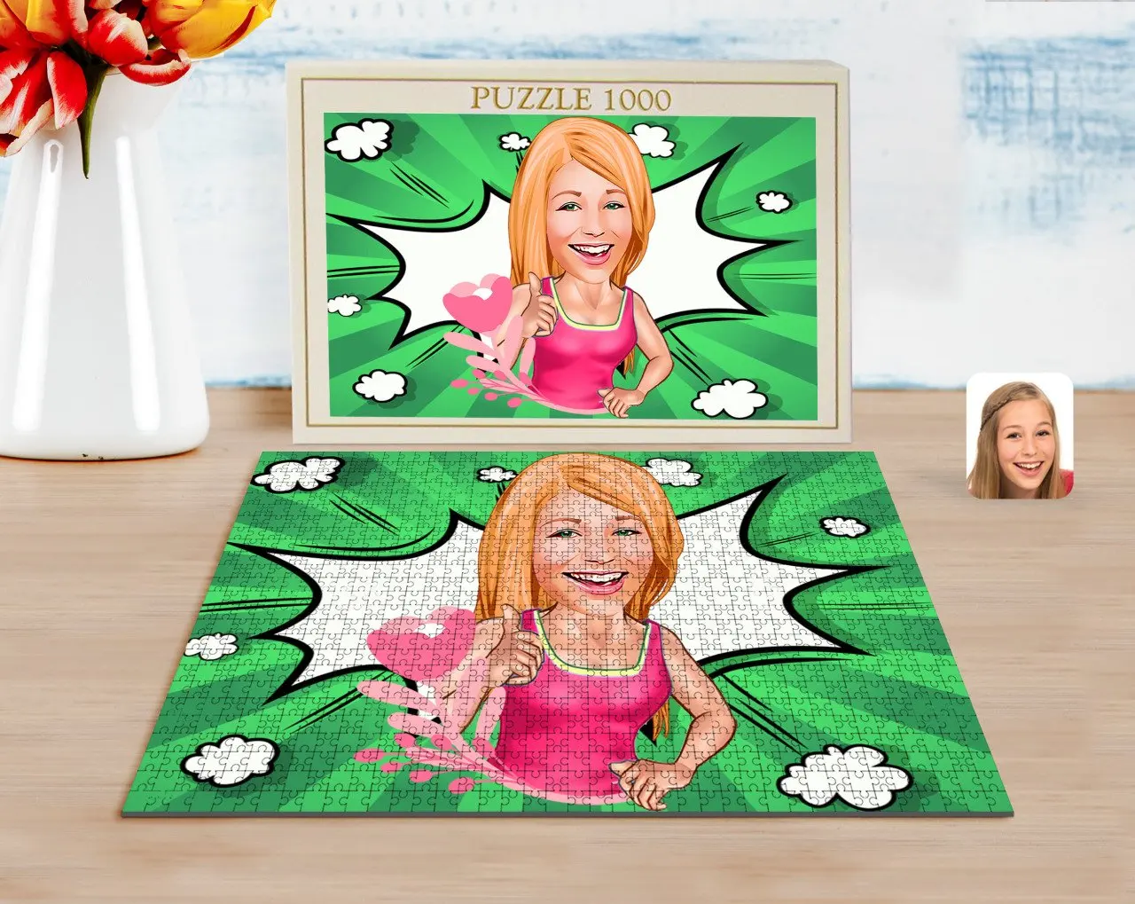 

Personalized Women 'S Caricature of 1000 Piece Professional Puzzle-49