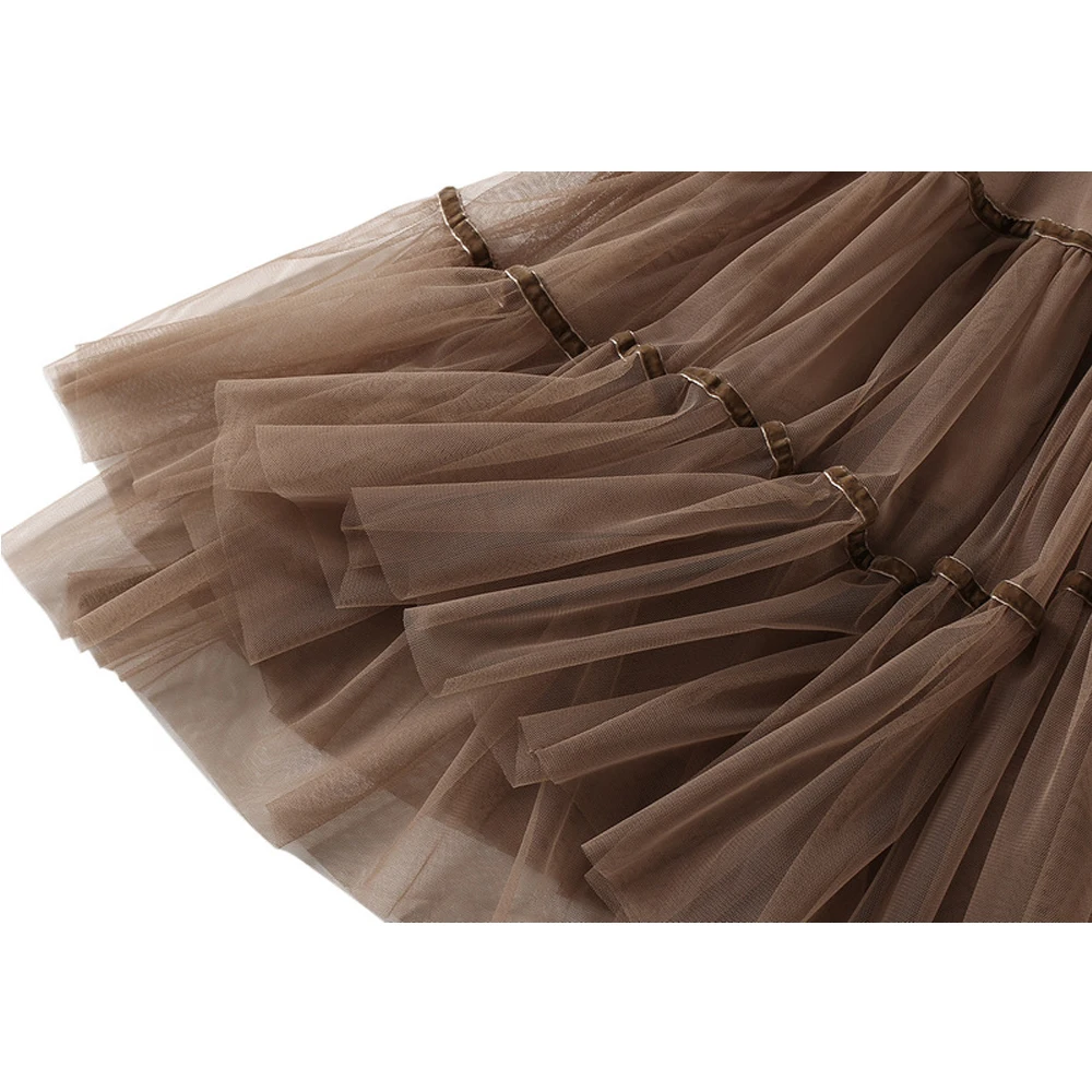 

Spring Autumn Winter Fashion Trend FeminArt Girl Student High Quality Woman's Vintage Fairy a-line Midi Long cake Skirts Femme