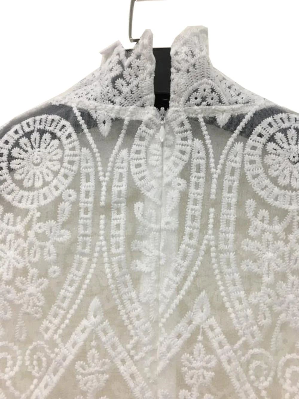 

Lace Embroidery Dress 2-Piece Women's Vest Dress + Trumpet Sleeve Dress Sexy Fashion Trend Lace Jumpsuit Dress New Spring 2021