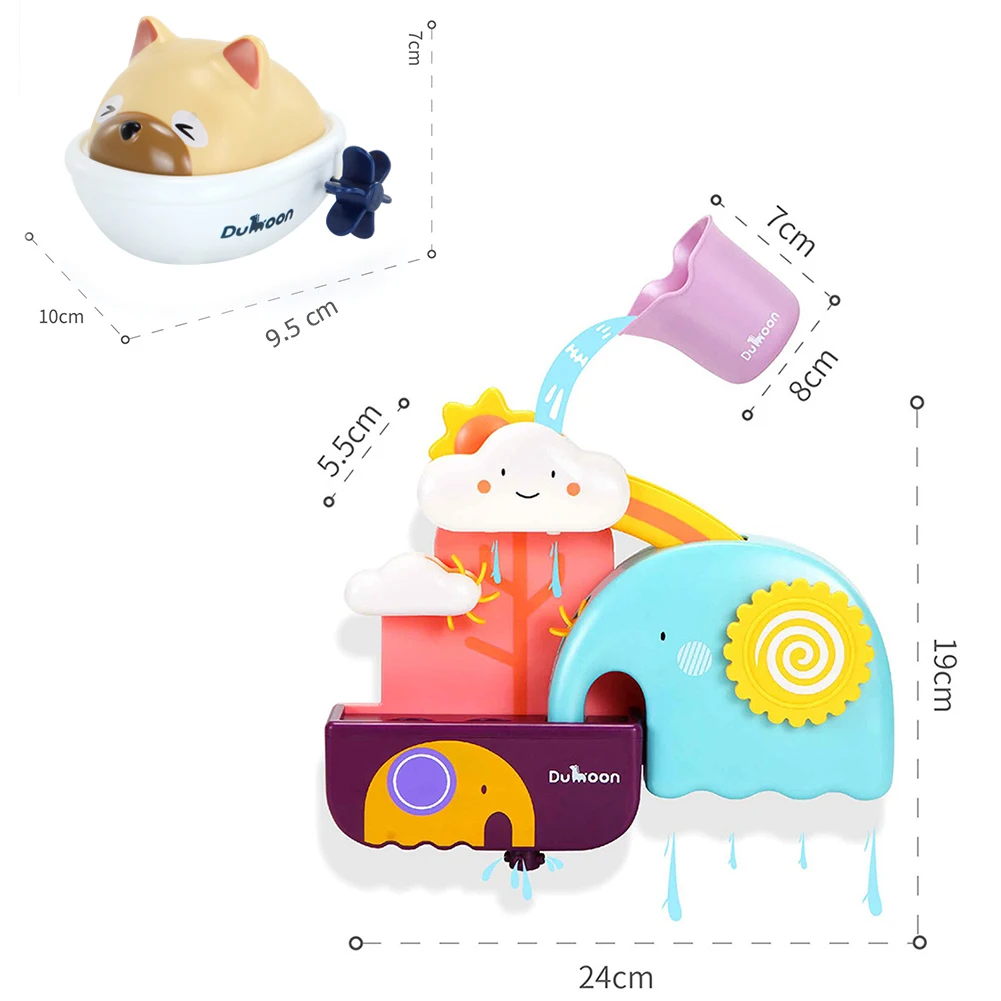 

Baby Shower Bath Toys Children's Bath Bubble Toys Cute Cartoon Animal Faucet Kids Bathing Spray Bathroom Swim Water Game