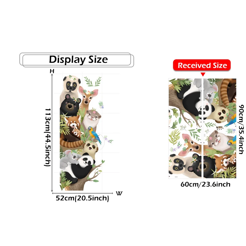 Милые настенные стикеры BRUP с ручным рисунком коала наклейки на стену для детской