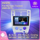 Автомобильный мультимедийный плеер RDS DSP 6G + 128G Android 11 IPS для Hyundai Tucson 2006-2014 мультимедийный видеоплеер