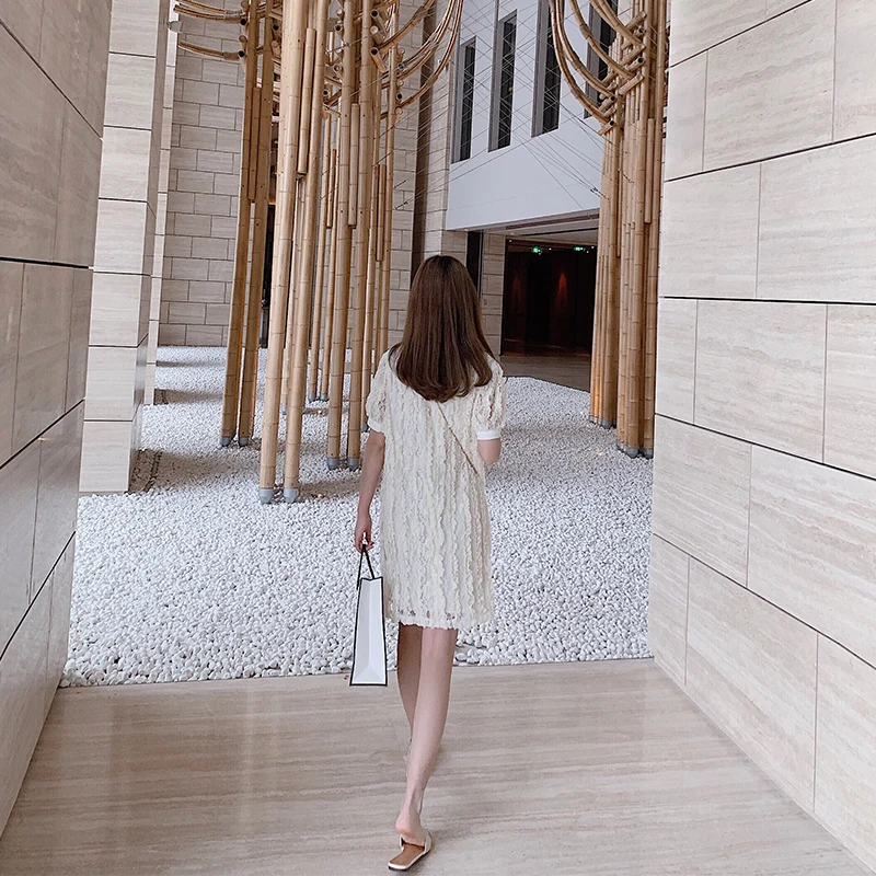 MISHOW 2019 летнее платье-Поло женское пальто с длинным рукавом кружевные носки