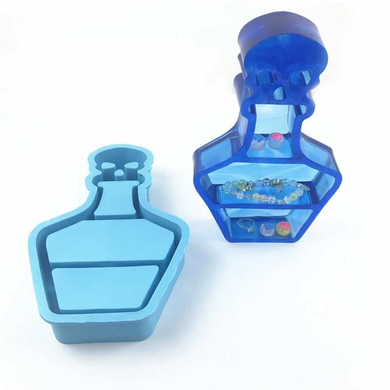 

Органайзер в форме бутылки, стеллаж для хранения драгоценностей, косметики своими руками, полка, подставка, лоток, силиконовая форма