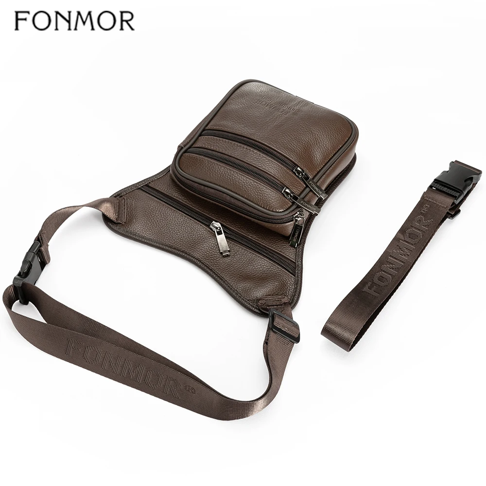 Поясная Сумка FONMOR мужская из натуральной кожи забавная сумочка на бедро чехол