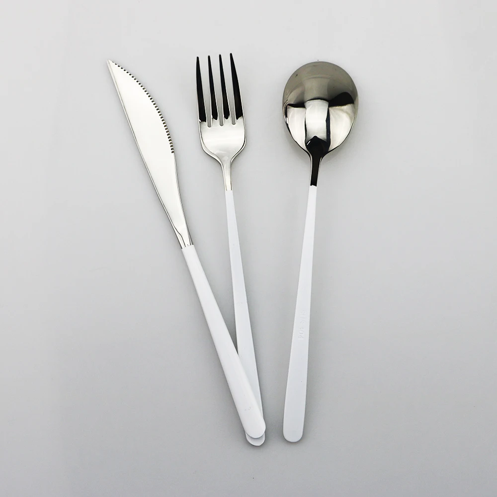 Набор столовых приборов из нержавеющей стали 304 вилка ложка посуда|Столовые