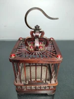 7chinese temple collection old bronze mahogany cricket cage cricket pot pendant bucket cricket ornaments town house exorcism