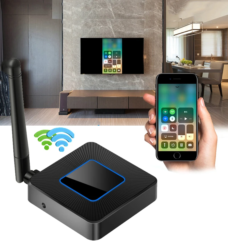 2 4G 5G HDTV AV экран зеркальное телевидение Беспроводной Wi Fi дисплей приемник аудио