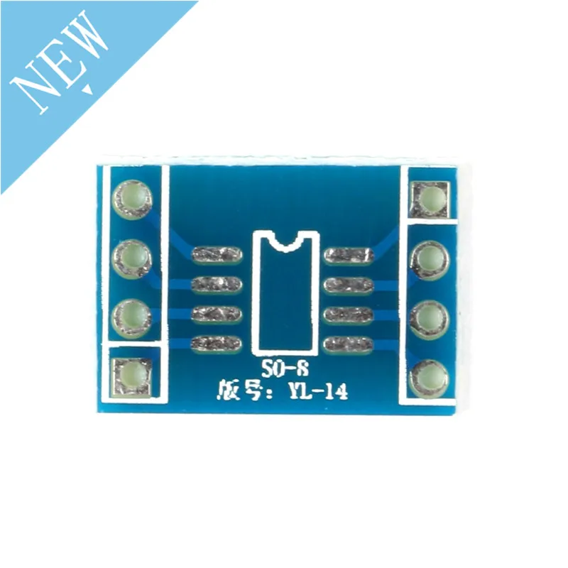 Адаптер SOP 8 SOP8 SO8 К DIP8 20 шт. плата PCB преобразователь DIP адаптер пластина MSOP8 SOIC8 TSSOP8