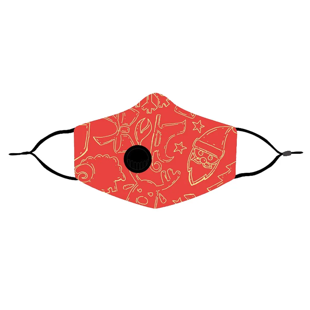 

1pcs Kid Cool Mouth Cover Christmas Rave Festival Earloop Anti-pollution Reusable Masks Washable Dust Proof Face Shield Masques