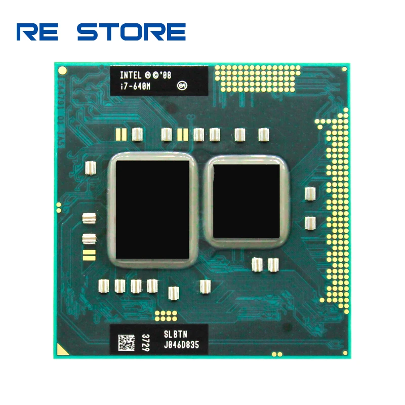 Intel Core i7 640M 2 8 ГГц ядерный и формирующая листы для кровли 4 м Processeur гнездо G1