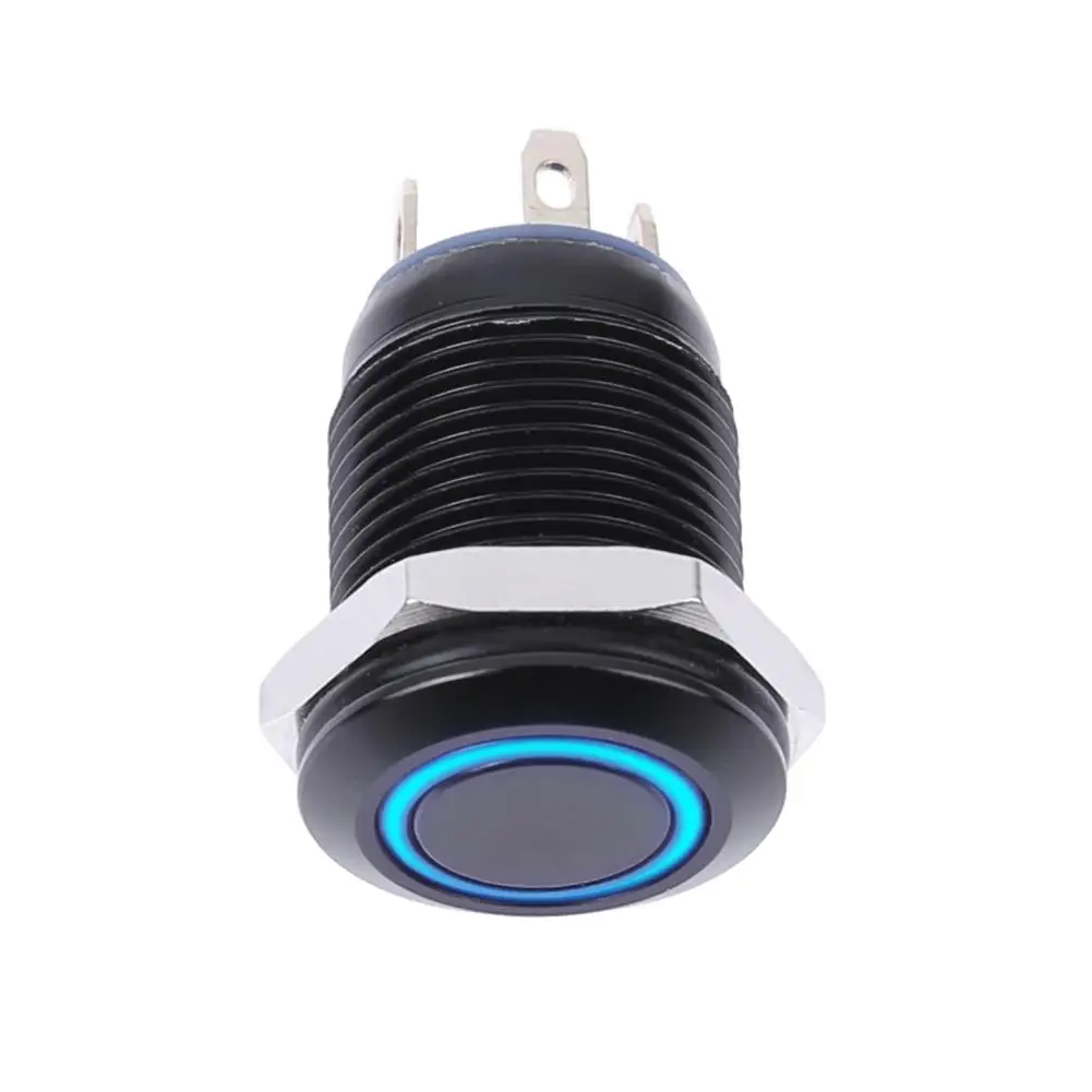 12 мм водонепроницаемый плоский верхний металлический Мгновенный кнопочный