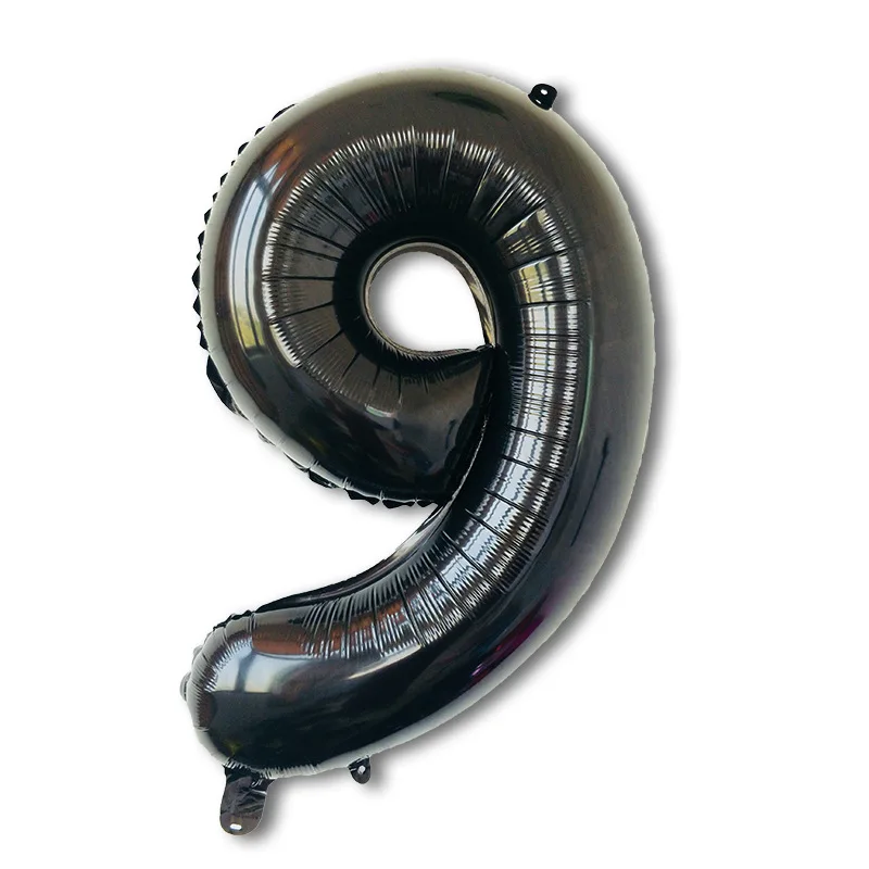1 шт. 16 дюймов черные большой размер фольга гелиевые шары для дня рождения