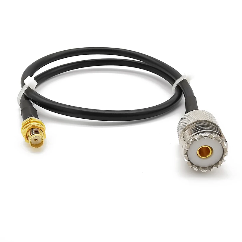 Адаптер для радиоантенны гнездо SMA в UHF SO239 PL259 RF коаксиальный RG58/LMR195 фоторазъем
