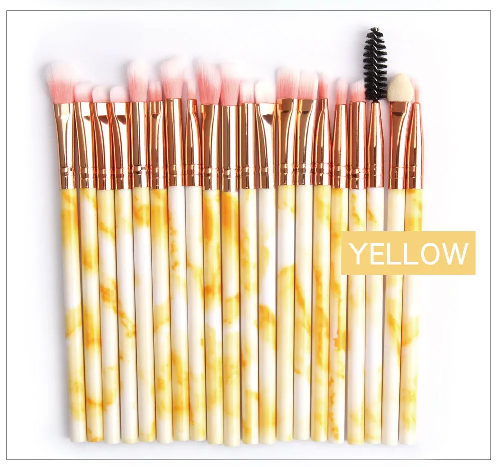 Makeup brushes set pro 10/20Pcs Multifunctional Brush Marbling EyeShadow Blending Eyeliner Eyelash Eyebrow Brush For Makeup Tool