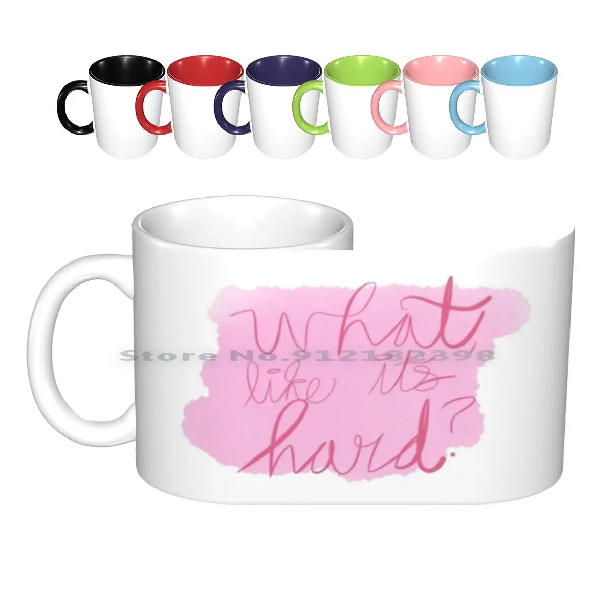 

Legally Blonde Watercolor Ceramic Mugs Coffee Cups Milk Tea Mug Legally Blonde What Like Its Hard Woods Movie Quote Text