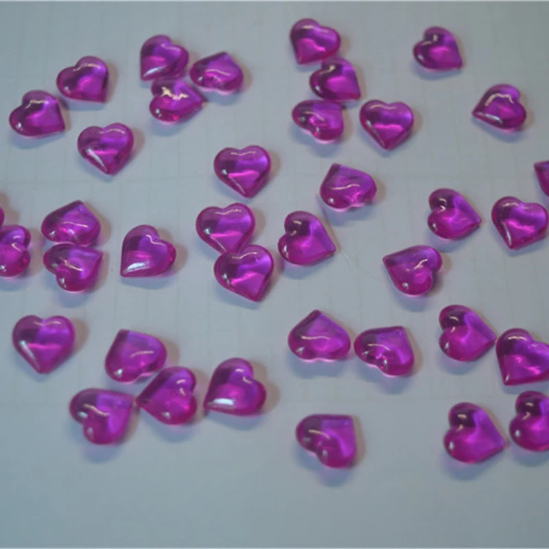 rose pink 100 шт 10*4 мм 17 цветов в форме сердца акриловая Хрустальная пешка шахматная игра для маркеров настольные игры аксессуары 10 цветов - Цвет: rose pink