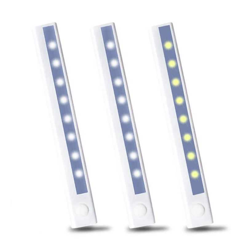 Светодиодный ночник с датчиком движения портативный магнитный светильник для