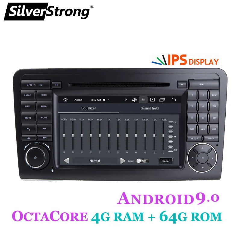 SilverStrong Android9.0 4G 64GB Автомобильный DVD для Mercedes Benz ML W164 GL 8 ядерный android автомобильный dvd аудио вариант 4 ядра 2G16G