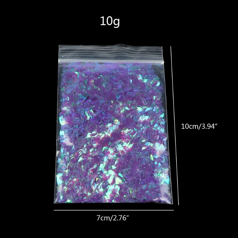 

Colorful Shell Paper Pieces Flashing Resin Decor Resin Mold Jewelry Fillings 10g