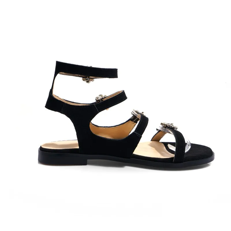 Летняя обувь на плоской подошве FERLENZ с геомантическим узором большие размеры |