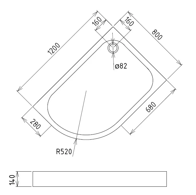 Душевой поддон Gemy ST18 R | Обустройство дома