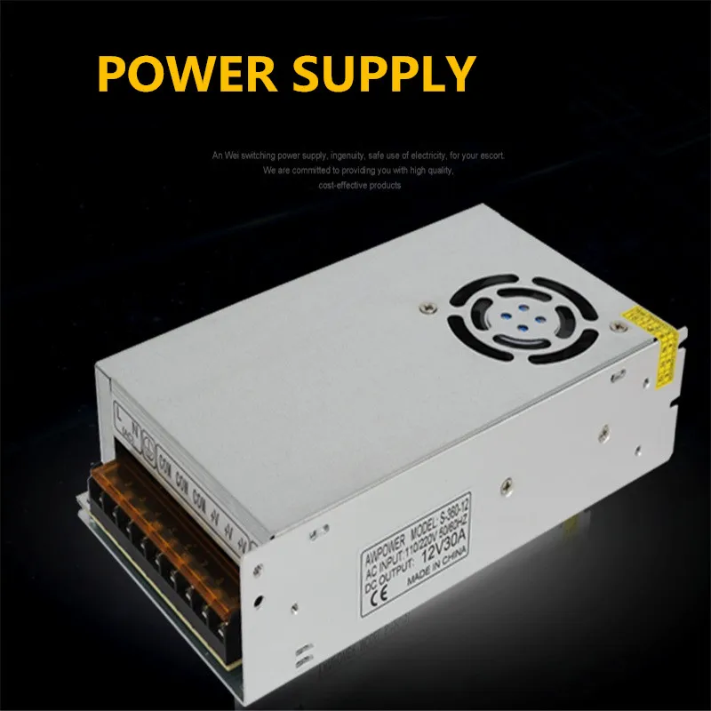 100-240V Input 12VDC Output 1A 2A 3A 4A 5A 10A 15A 20A 30A 40A 12V Strip Driver Lighting Transformer Led Switch Power Supply | Лампы и