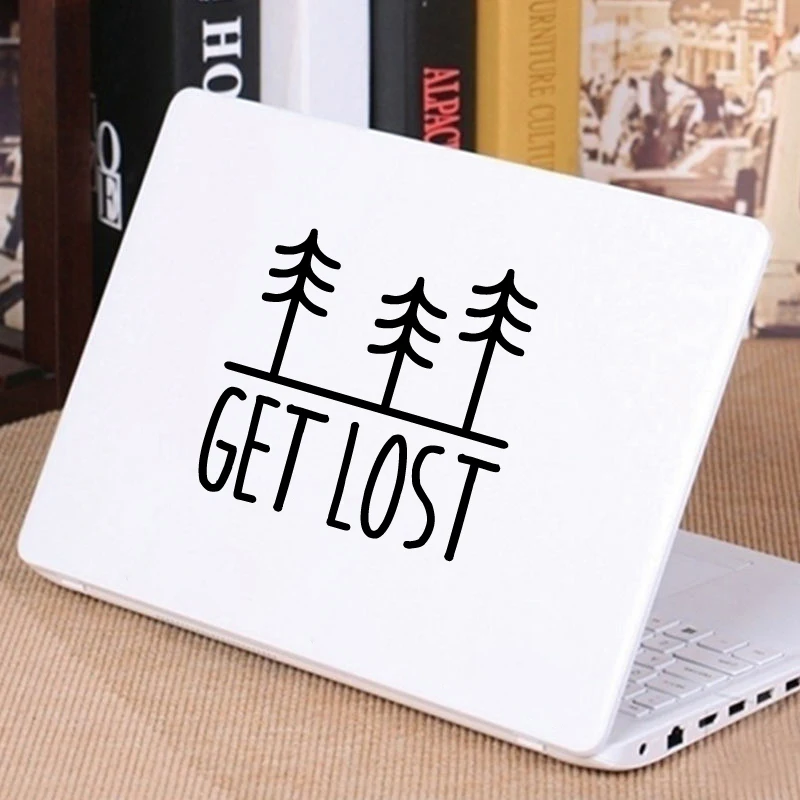 

Tree Decal Get Lost Vinyl Sticker Car Window Bumper Decor , Nature Lover Laptop Decals for Apple MacBook Air / Pro Decoration