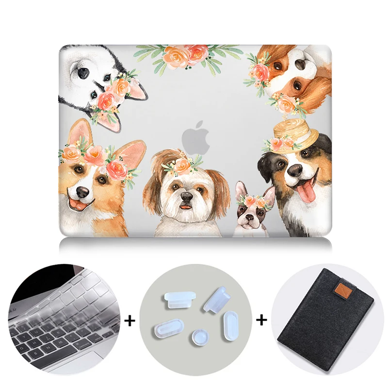 Чехол для ноутбука MTT с изображением цветов животных для Macbook Air Pro retina 11 12 13 15 Touch bar, чехол для macbook Pro 13 15 дюймов A1989 A1990 - Цвет: MB08
