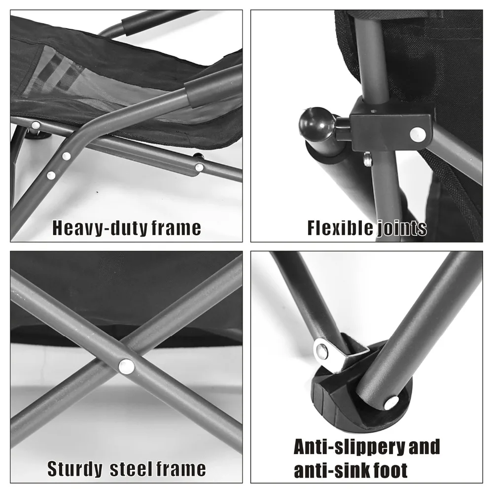 저렴한 휴대용 접이식 달 의자, 낚시 캠핑 바베큐 의자 접이식 확장 하이킹 좌석 정원 초경량 사무실 홈 가구