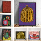 Абстрактная картина, холст с изображением тыквы, фиолетового цвета, постеры и принты, Настенная картина для украшения гостиной, Куадрос