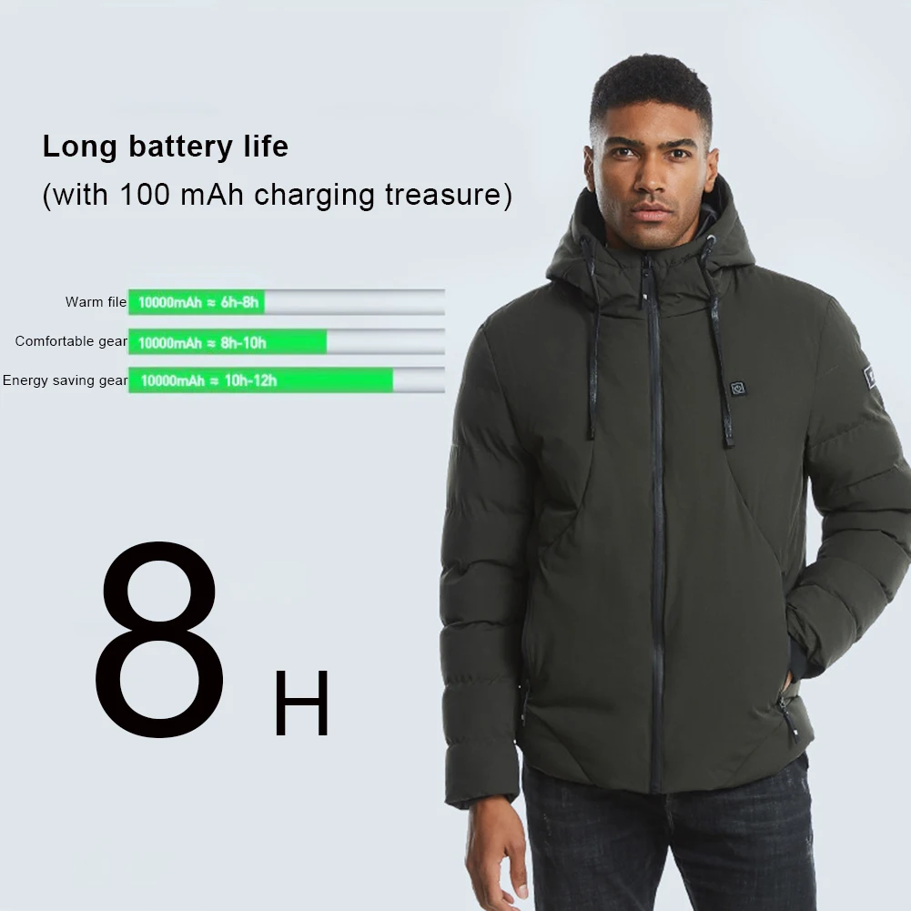 Usb зарядка Отопление хлопок пальто мужской отец интеллектуальное Хлопок Одежда