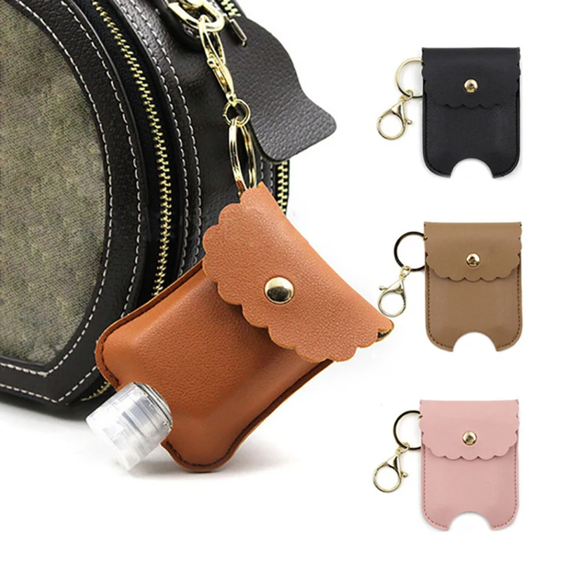 Дорожный держатель для дезинфицирующего средства рук из искусственной кожи