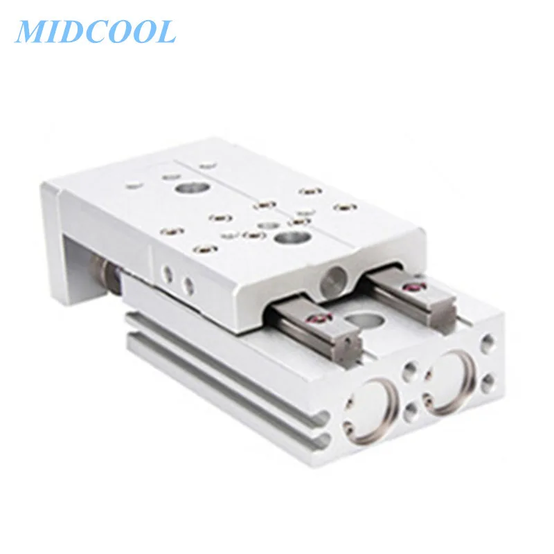 Воздушный цилиндр серии HLQ диаметр 16 мм HLQ16 компактный ползунковый