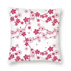 Потрясающий чехол для подушки с японским Сакурой и цветами вишни 45x45 для дивана современный чехол для подушки с цветочным узором квадратная Подушка Чехол