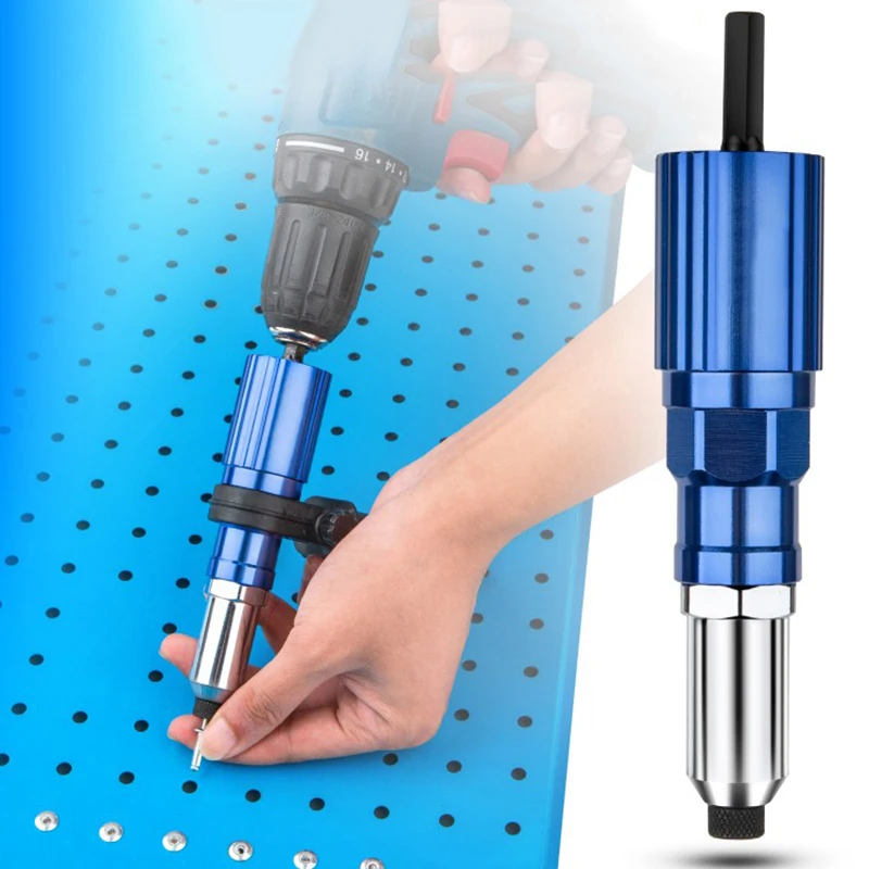 

metal Electric Rivet Gun Core pull riveting gun adapter Cordless riveting tool Insert Nut 2.4mm-4.8mm Pull Rivet Tool