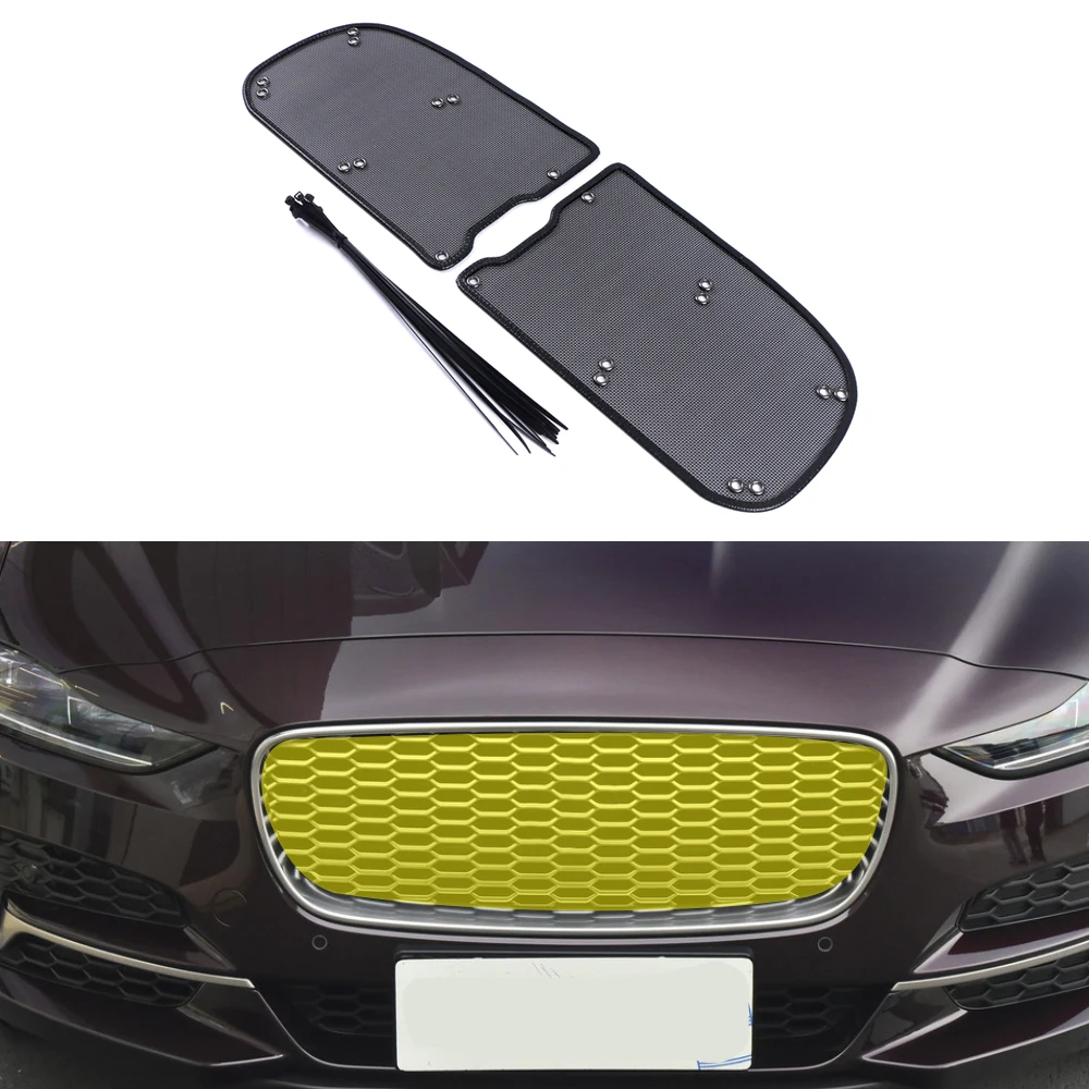 

Автомобильные аксессуары для Jaguar XE 2015-2020, передняя решетка радиатора, сетка для защиты от насекомых, пыли, мусора, внутренняя крышка, сетка и...