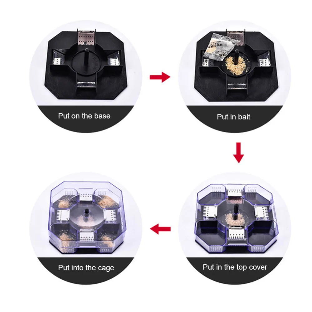 

Effective Cockroach Traps Box Reusable Cockroach Bug Roach Catcher Useful Cockroach Killer Bait Traps Pesticide Kitchen Utensils