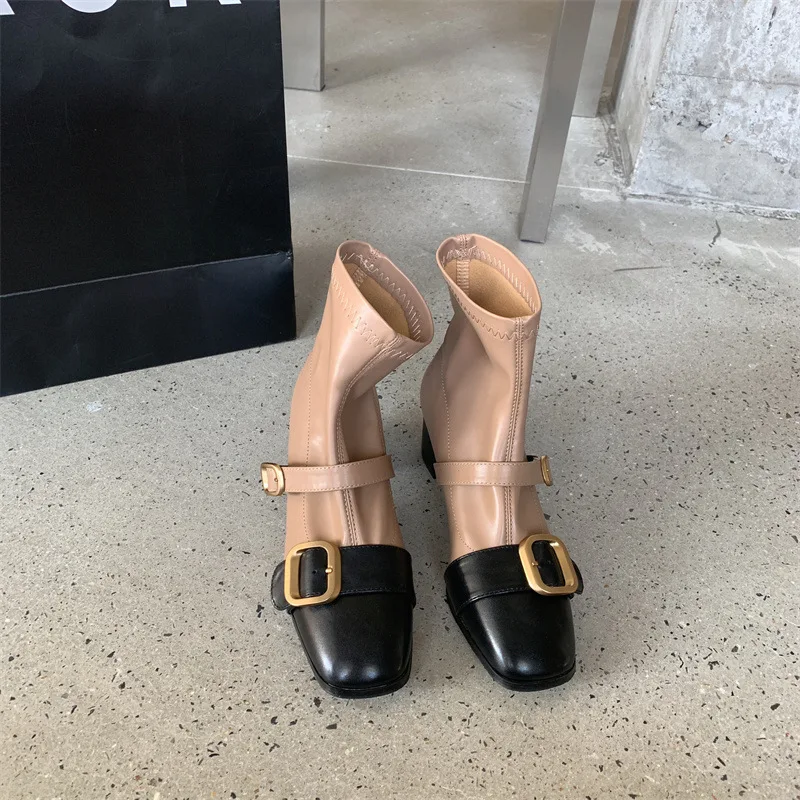 

Женские ботинки на высоком каблуке, белые ботинки, женские ботинки на шпильке, летние женские ботильоны с резиновой средней платформой и кв...