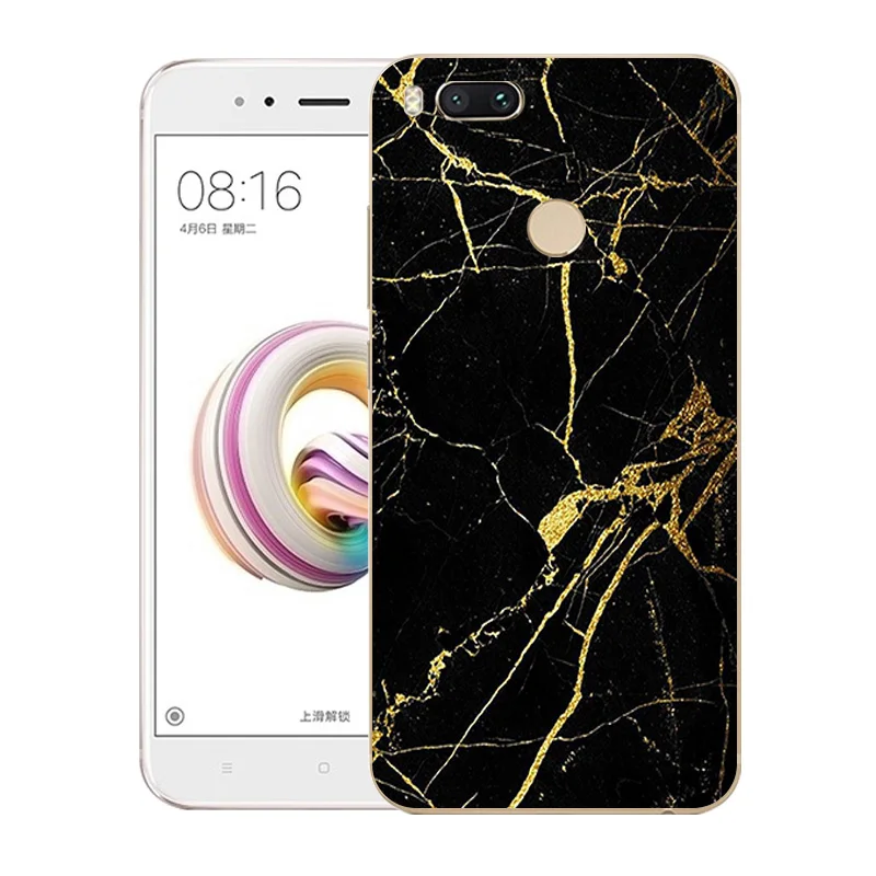 Защитные чехлы из ТПУ для Xiaomi Mi 5X A1 5 &quot мягкий силиконовый чехол с мраморным