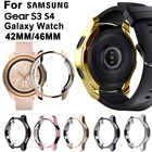 Мягкий силиконовый чехол из ТПУ для часов Samsung Gear S3 Galaxy Watch 46 мм 42 мм, гальванизированный защитный чехол, пленка, аксессуары для часов