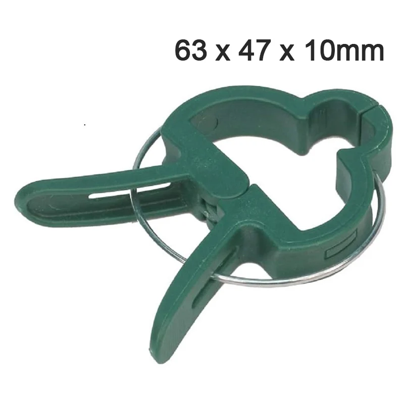 

20pcs Fastener Greenhouse Bracket Pole Fixed Clamp Plants Flower Seedling Stem Support Plant Grafting Stakes Connector Clip